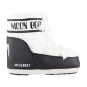 Lage Nylon Iconische Winterlaarzen Moon Boot , White , Dames