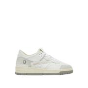 Vintage Calf Witte Sneakers D.a.t.e. , White , Heren