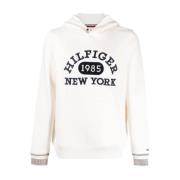 Collegiate Witte Hoodie Sweater Tommy Hilfiger , White , Heren