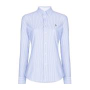 Blauwe Casual Katoenen Overhemd met Lange Mouwen Polo Ralph Lauren , B...