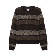 Gestreepte Crewneck Sweater Obey , Multicolor , Heren