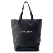 Pre-owned Fur totes Saint Laurent Vintage , Black , Dames