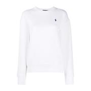 Witte Casual Trui met Lange Mouwen Polo Ralph Lauren , White , Dames