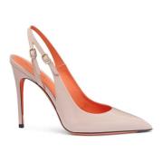 Patentleren Slingback Pumps Santoni , Pink , Dames