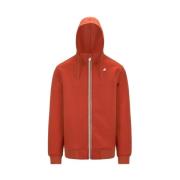 Rode Sweater met Verstelbare Capuchon K-Way , Red , Heren