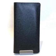 Pre-owned Leather wallets Louis Vuitton Vintage , Black , Heren