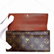 Pre-owned Canvas wallets Louis Vuitton Vintage , Brown , Dames