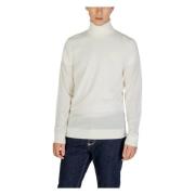 Wol Turtle Neck Gebreide Kleding Collectie Calvin Klein Jeans , White ...