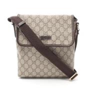 Pre-owned Canvas crossbody-bags Gucci Vintage , Beige , Dames