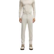 Fluwelen Corduroy Slim Fit Broek Hugo Boss , White , Heren