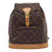 Pre-owned Canvas backpacks Louis Vuitton Vintage , Brown , Dames