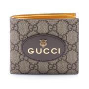 Pre-owned Canvas wallets Gucci Vintage , Beige , Dames