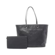 Pre-owned Leather totes Chanel Vintage , Black , Dames