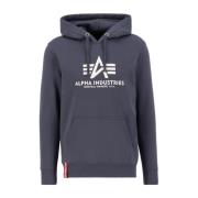 Klassieke Heren Hoodie met Verstelbare Capuchon Alpha Industries , Gra...