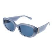 Blauwe Dames Zonnebril Ovaal Stijl Guess , Blue , Unisex