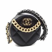 Pre-owned Leather chanel-bags Chanel Vintage , Black , Dames