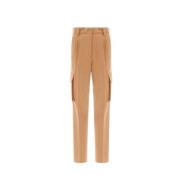 Wol Cargo Broek Herno , Beige , Dames