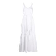 Casual Maxi Jurk in Wit Forte Forte , White , Dames