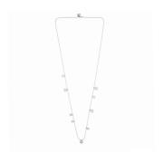 Lange stippen ketting zilveren plating Dansk Copenhagen , Gray , Dames