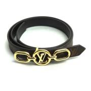 Pre-owned Fabric belts Louis Vuitton Vintage , Black , Dames