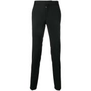 Zwarte Satijnen Piping Sweatpants Balmain , Black , Heren