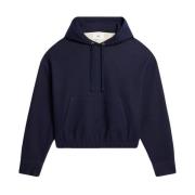 Blauwe Casual Hoodie Sweater Ami Paris , Blue , Heren