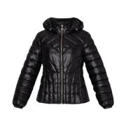 Gewatteerde Hoodie Jas Liu Jo , Black , Dames