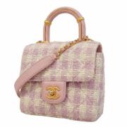 Pre-owned Leather chanel-bags Chanel Vintage , Pink , Dames