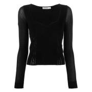 Elegante Zwarte Viscose Blouse Simkhai , Black , Dames