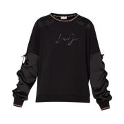 Sweatshirt met studs Liu Jo , Black , Dames