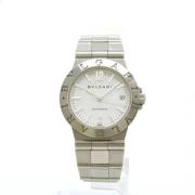 Pre-owned Stainless Steel watches Bvlgari Vintage , White , Dames