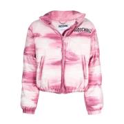 Roze Nylon Jas Moschino , Pink , Dames