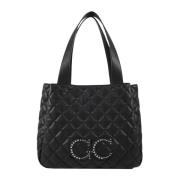 Zwarte Gewatteerde Eco-leren Handtas Gio Cellini , Black , Dames