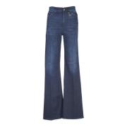 Blauwe Wide Leg Jeans Dondup , Blue , Dames