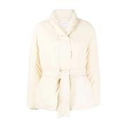 Beige Dons Wrap Pufferjas Calvin Klein , Beige , Dames