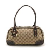 Pre-owned Canvas shoulder-bags Gucci Vintage , Brown , Dames