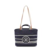 Pre-owned Canvas chanel-bags Chanel Vintage , Blue , Dames