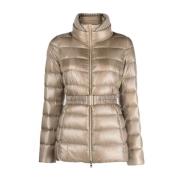 Beige Puffer & Down Jacket Herno , Beige , Dames