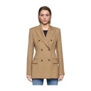 Dubbelborstige wollen blazer Dondup , Brown , Dames