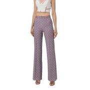 Pa00336E2 Bj7* Broek Elisabetta Franchi , Purple , Dames