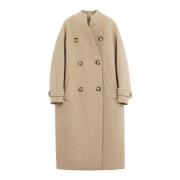 Stijlvolle Jassen voor Vrouwen Sportmax , Beige , Dames