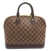 Pre-owned Canvas handbags Louis Vuitton Vintage , Brown , Dames