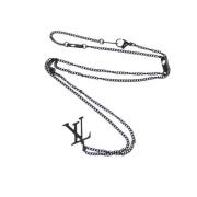 Pre-owned Metal necklaces Louis Vuitton Vintage , Black , Dames