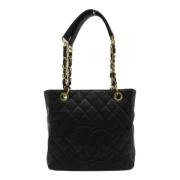 Pre-owned Leather chanel-bags Chanel Vintage , Black , Dames