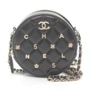 Pre-owned Leather chanel-bags Chanel Vintage , Black , Dames