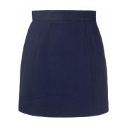 Blauwe Casual Rok Katoen Linnen See by Chloé , Blue , Dames