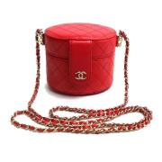 Pre-owned Leather crossbody-bags Chanel Vintage , Red , Dames