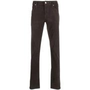 Bruine Straight Jeans met stretchstof Tramarossa , Brown , Heren