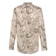 Bloemenprint Casual Lange Mouw Shirt Etro , Multicolor , Heren