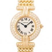 Pre-owned Yellow Gold watches Cartier Vintage , Yellow , Dames